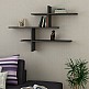 Ραφιέρα τοίχου Leo Megapap χρώμα ανθρακί 123x22x80εκ. Ραφιέρα τοίχου Leo Megapap χρώμα ανθρακί 123x22x80εκ.