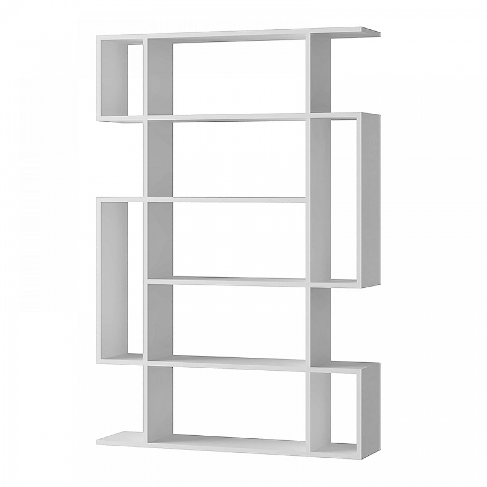 Βιβλιοθήκη Mito Megapap χρώμα λευκό 108x25x161εκ. Βιβλιοθήκη Mito Megapap χρώμα λευκό 108x25x161εκ.