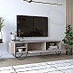 Έπιπλο τηλεόρασης Norfolk Megapap χρώμα ανοιχτή μόκα 151x35x43εκ. Έπιπλο τηλεόρασης Norfolk Megapap χρώμα ανοιχτή μόκα 151x35x43εκ.