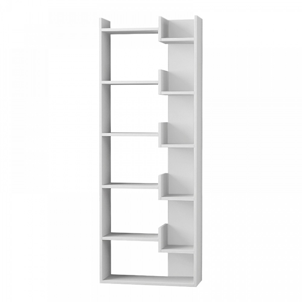 Βιβλιοθήκη Oppa Megapap χρώμα λευκό 60x22x162εκ. Βιβλιοθήκη Oppa Megapap χρώμα λευκό 60x22x162εκ.
