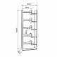 Βιβλιοθήκη Oppa Megapap χρώμα λευκό 60x22x162εκ. Βιβλιοθήκη Oppa Megapap χρώμα λευκό 60x22x162εκ.