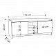 Παπουτσοθήκη Zulla Megapap χρώμα ανοιχτό καρυδί 110x37x43εκ. Παπουτσοθήκη Zulla Megapap χρώμα ανοιχτό καρυδί 110x37x43εκ.