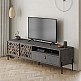Έπιπλο τηλεόρασης Dionysos Megapap χρώμα γκρι ρετρό 170x45x48,6εκ. Έπιπλο τηλεόρασης Dionysos Megapap χρώμα γκρι ρετρό 170x45x48,6εκ.