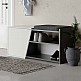 Παπουτσοθήκη Fiona Megapap χρώμα λευκό - ανθρακί 104x37x47εκ. Παπουτσοθήκη Fiona Megapap χρώμα λευκό - ανθρακί 104x37x47εκ.