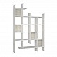 Βιβλιοθήκη Manco Megapap χρώμα λευκό 122x25,5x188εκ. Βιβλιοθήκη Manco Megapap χρώμα λευκό 122x25,5x188εκ.