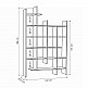 Βιβλιοθήκη Manco Megapap χρώμα λευκό 122x25,5x188εκ. Βιβλιοθήκη Manco Megapap χρώμα λευκό 122x25,5x188εκ.
