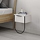 Κομοδίνο επιτοίχιο Norfolk Megapap χρώμα λευκό 33x25x44εκ. Κομοδίνο επιτοίχιο Norfolk Megapap χρώμα λευκό 33x25x44εκ.