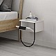 Κομοδίνο επιτοίχιο Norfolk Megapap χρώμα λευκό 33x25x44εκ. Κομοδίνο επιτοίχιο Norfolk Megapap χρώμα λευκό 33x25x44εκ.