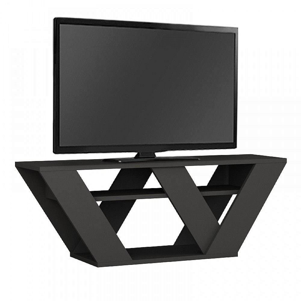 Έπιπλο τηλεόρασης Pipralla Megapap χρώμα ανθρακί 110x30x40εκ. Έπιπλο τηλεόρασης Pipralla Megapap χρώμα ανθρακί 110x30x40εκ.