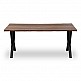 Τραπέζι Walter Megapap Mdf - μεταλλικό χρώμα καρυδί 140x80x75εκ. Τραπέζι Walter Megapap Mdf - μεταλλικό χρώμα καρυδί 140x80x75εκ.