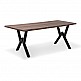 Τραπέζι Walter Megapap Mdf - μεταλλικό χρώμα καρυδί 160x80x75εκ. Τραπέζι Walter Megapap Mdf - μεταλλικό χρώμα καρυδί 160x80x75εκ.