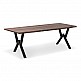 Τραπέζι Walter Megapap Mdf - μεταλλικό χρώμα καρυδί 200x100x75εκ. Τραπέζι Walter Megapap Mdf - μεταλλικό χρώμα καρυδί 200x100x75εκ.