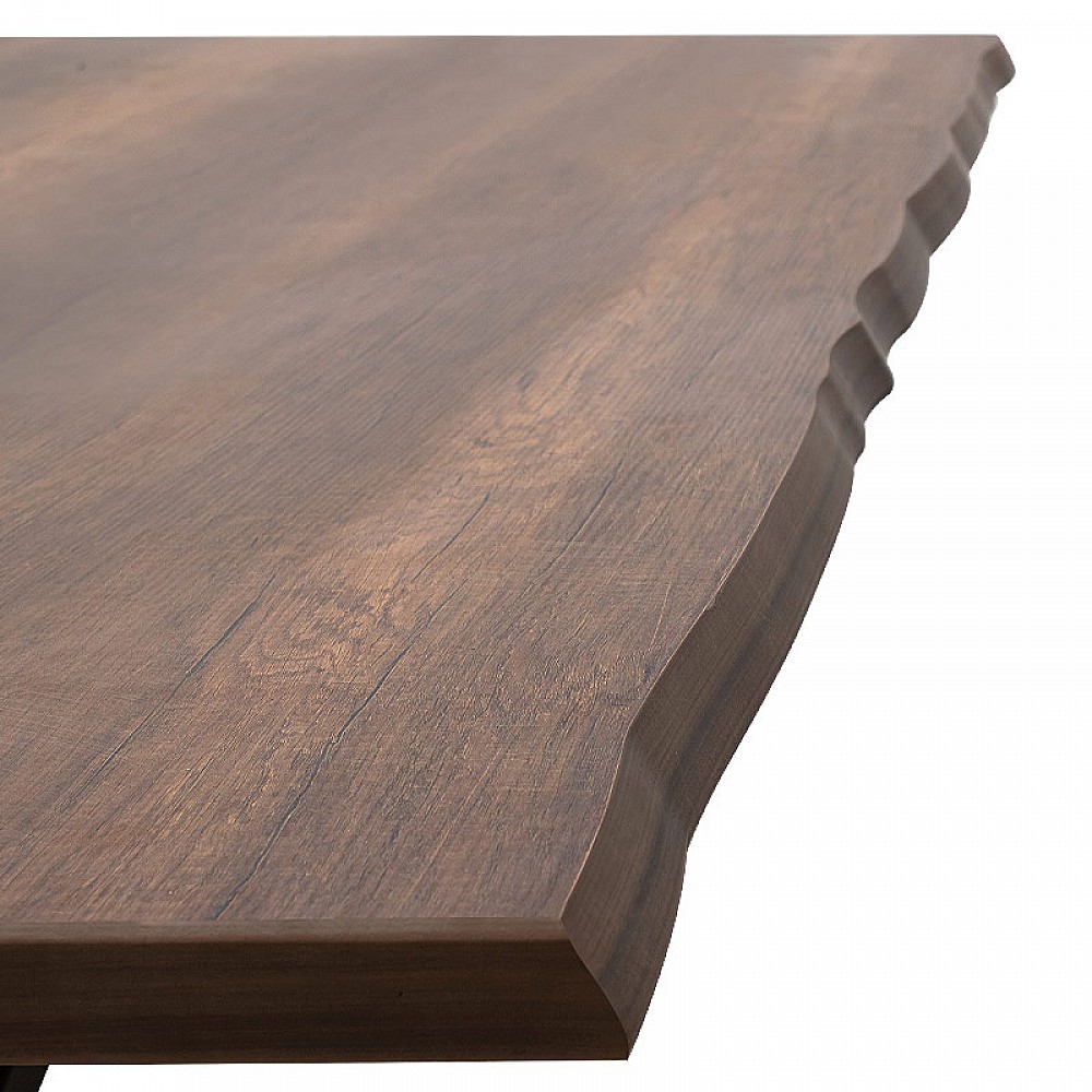 Τραπέζι Walter Megapap Mdf - μεταλλικό χρώμα καρυδί 200x100x75εκ. Τραπέζι Walter Megapap Mdf - μεταλλικό χρώμα καρυδί 200x100x75εκ.