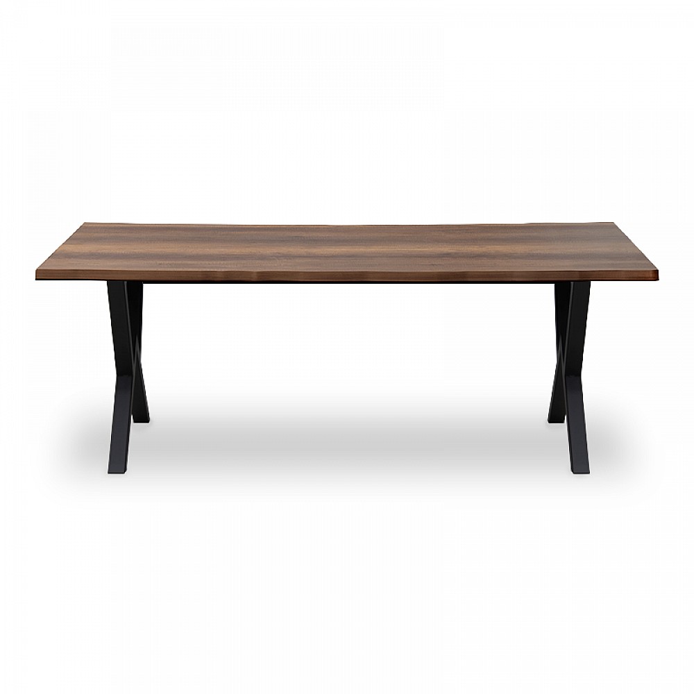 Τραπέζι Walter Megapap Mdf - μεταλλικό χρώμα καρυδί 200x100x75εκ. Τραπέζι Walter Megapap Mdf - μεταλλικό χρώμα καρυδί 200x100x75εκ.