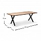 Τραπέζι Jeremy Megapap Mdf - μεταλλικό χρώμα ακακίας 200x100x75εκ. Τραπέζι Jeremy Megapap Mdf - μεταλλικό χρώμα ακακίας 200x100x75εκ.