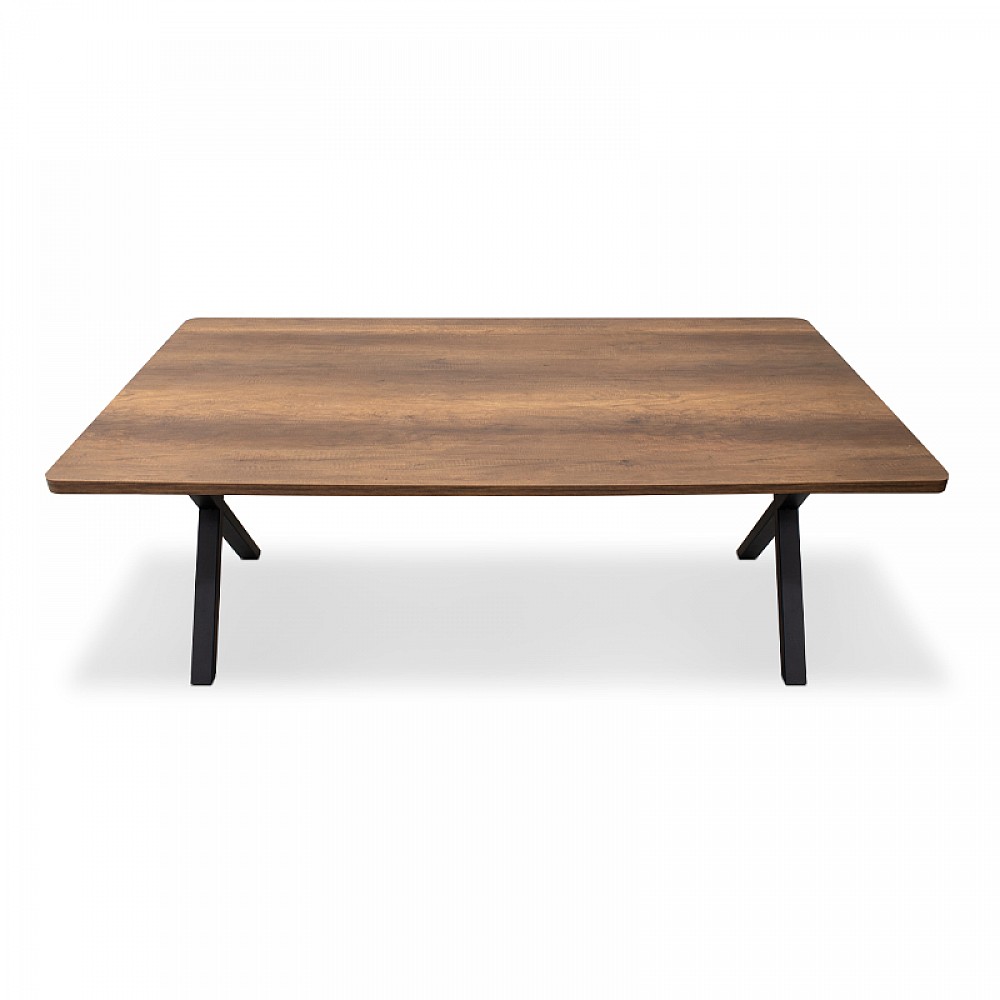 Τραπέζι Jeremy Megapap Mdf - μεταλλικό χρώμα καρυδί 200x100x75εκ. Τραπέζι Jeremy Megapap Mdf - μεταλλικό χρώμα καρυδί 200x100x75εκ.