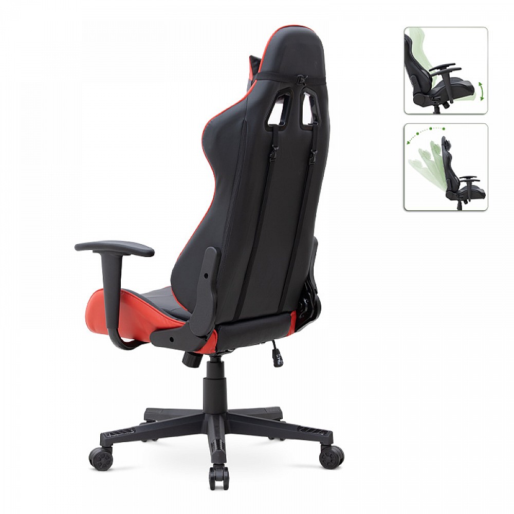 Καρέκλα γραφείου Gaming Alonso Megapap από τεχνόδερμα χρώμα κόκκινο - μαύρο 67x70x125/135 εκ. Καρέκλα γραφείου Gaming Alonso Megapap από τεχνόδερμα χρώμα κόκκινο - μαύρο 67x70x125/135 εκ.