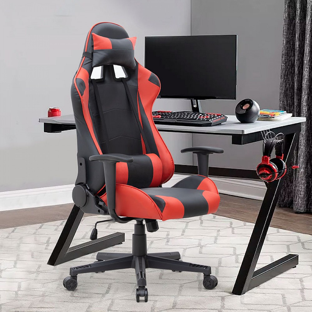 Καρέκλα γραφείου Gaming Alonso Megapap από τεχνόδερμα χρώμα κόκκινο - μαύρο 67x70x125/135 εκ. Καρέκλα γραφείου Gaming Alonso Megapap από τεχνόδερμα χρώμα κόκκινο - μαύρο 67x70x125/135 εκ.
