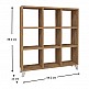 Βιβλιοθήκη μελαμίνης Saul Megapap χρώμα pine oak 88,2x20x88,2εκ. Βιβλιοθήκη μελαμίνης Saul Megapap χρώμα pine oak 88,2x20x88,2εκ.