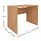 Γραφείο εργασίας Kalen Megapap από μελαμίνη χρώμα pine oak 90x60x74εκ. Γραφείο εργασίας Kalen Megapap από μελαμίνη χρώμα pine oak 90x60x74εκ.