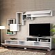 Σύνθεση τηλεόρασης Stamatia Megapap χρώμα λευκό 210x36,8x46,8εκ. Σύνθεση τηλεόρασης Stamatia Megapap χρώμα λευκό 210x36,8x46,8εκ.
