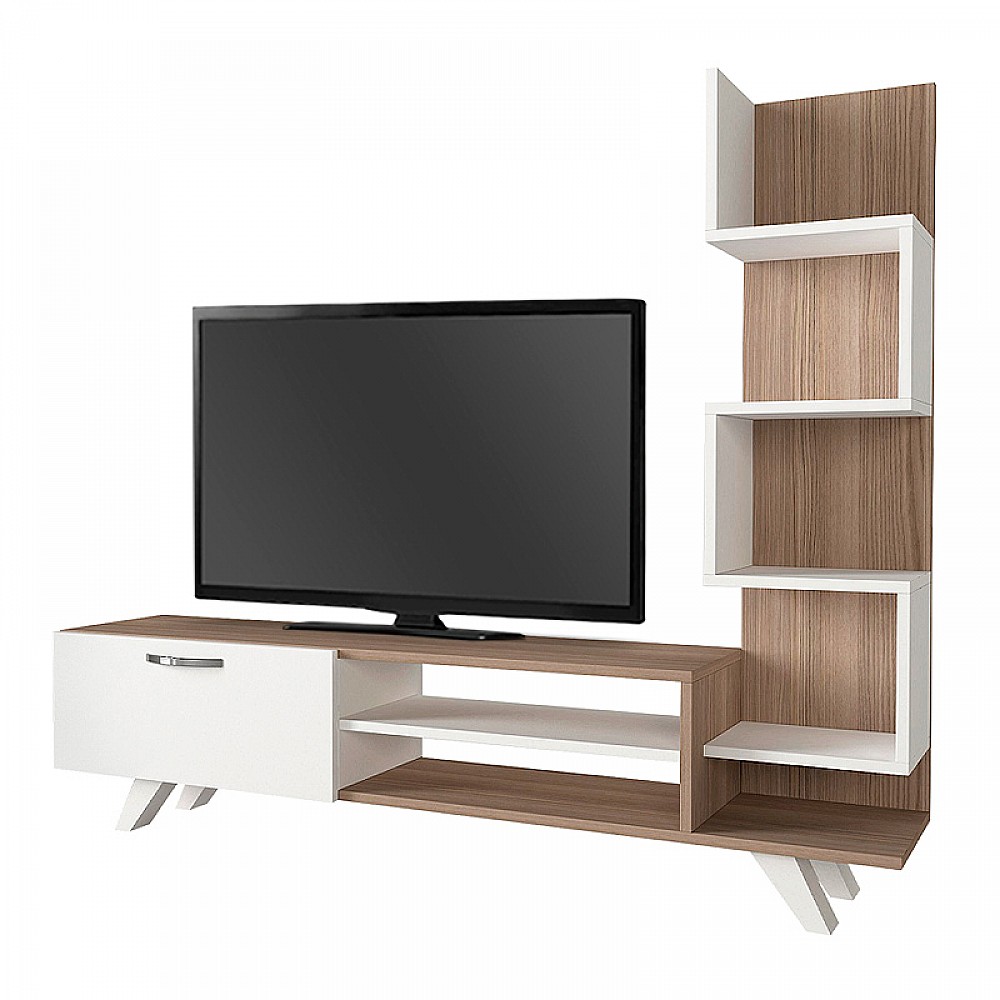 Έπιπλο τηλεόρασης Ceren Megapap χρώμα λευκό - cordoba 149,5x31x131,6εκ. Έπιπλο τηλεόρασης Ceren Megapap χρώμα λευκό - cordoba 149,5x31x131,6εκ.