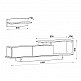 Έπιπλο τηλεόρασης Novara Megapap χρώμα λευκό 180x29,6x45εκ. Έπιπλο τηλεόρασης Novara Megapap χρώμα λευκό 180x29,6x45εκ.