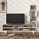 Έπιπλο τηλεόρασης Granada Megapap χρώμα λευκό - cordoba 149,5x29,5x120εκ.