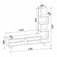 Έπιπλο τηλεόρασης Granada Megapap χρώμα λευκό - cordoba 149,5x29,5x120εκ.