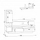 Σύνθεση τηλεόρασης Almeria Megapap χρώμα λευκό - cordoba 149x29,5x117εκ.