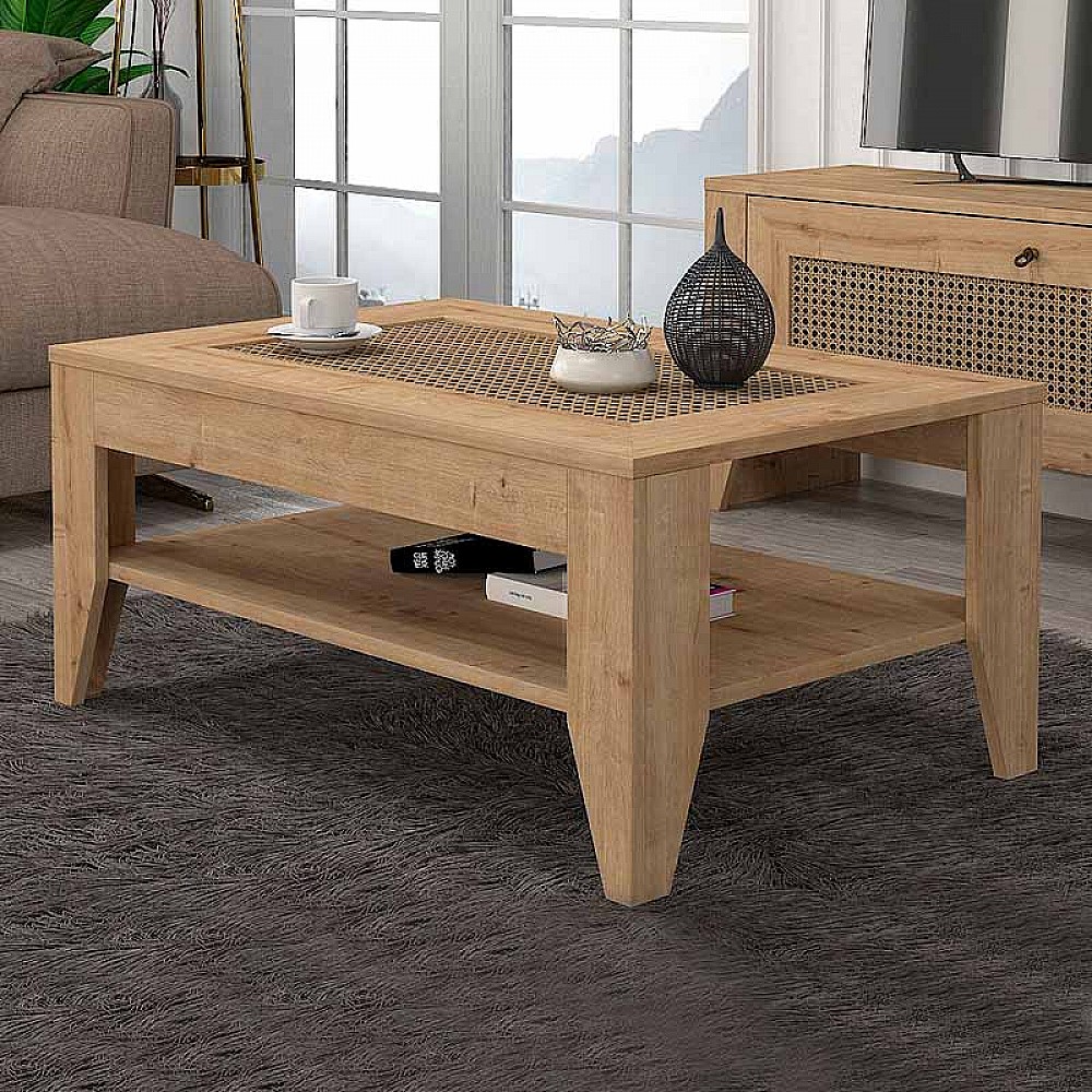 Τραπεζάκι σαλονιού Madura Megapap χρώμα sapphire oak 90x60x40εκ. Τραπεζάκι σαλονιού Madura Megapap χρώμα sapphire oak 90x60x40εκ.