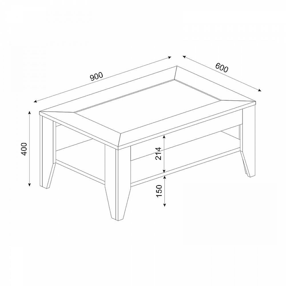 Τραπεζάκι σαλονιού Madura Megapap χρώμα sapphire oak 90x60x40εκ. Τραπεζάκι σαλονιού Madura Megapap χρώμα sapphire oak 90x60x40εκ.