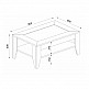 Τραπεζάκι σαλονιού Madura Megapap χρώμα sapphire oak 90x60x40εκ. Τραπεζάκι σαλονιού Madura Megapap χρώμα sapphire oak 90x60x40εκ.