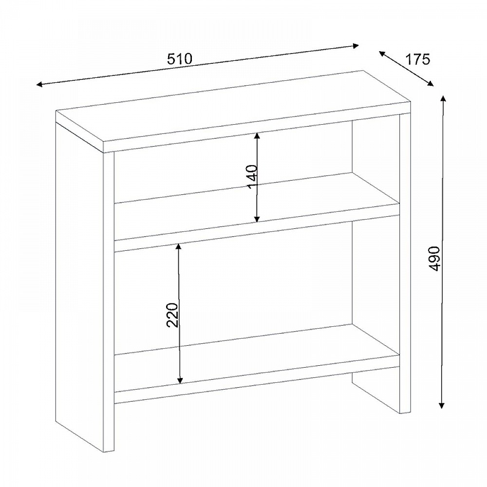 Τραπεζάκι βοηθητικό Silvanus Megapap χρώμα λευκό 51x17,5x49εκ. Τραπεζάκι βοηθητικό Silvanus Megapap χρώμα λευκό 51x17,5x49εκ.