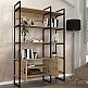 Βιβλιοθήκη Eduardo Megapap μεταλλική - μελαμίνης χρώμα sapphire oak 120x39x180εκ. Βιβλιοθήκη Eduardo Megapap μεταλλική - μελαμίνης χρώμα sapphire oak 120x39x180εκ.
