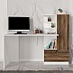 Γραφείο εργασίας Merino Megapap χρώμα λευκό - καρυδί 149,5x61,8x120εκ. Γραφείο εργασίας Merino Megapap χρώμα λευκό - καρυδί 149,5x61,8x120εκ.
