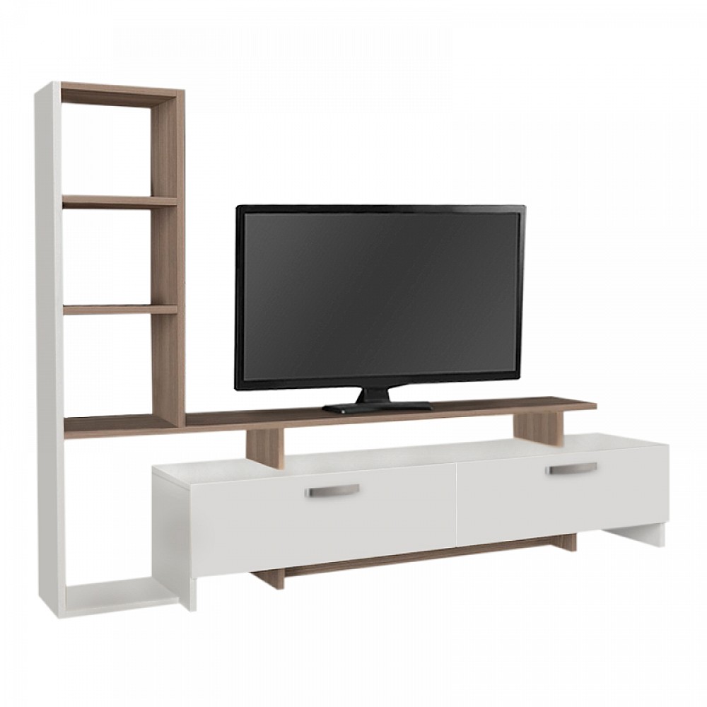 Σύνθεση τηλεόρασης Simal Megapap με LED χρώμα λευκό - cordoba 168,2x31,3x120εκ. Σύνθεση τηλεόρασης Simal Megapap με LED χρώμα λευκό - cordoba 168,2x31,3x120εκ.