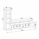 Σύνθεση τηλεόρασης Simal Megapap με LED χρώμα λευκό - cordoba 168,2x31,3x120εκ. Σύνθεση τηλεόρασης Simal Megapap με LED χρώμα λευκό - cordoba 168,2x31,3x120εκ.