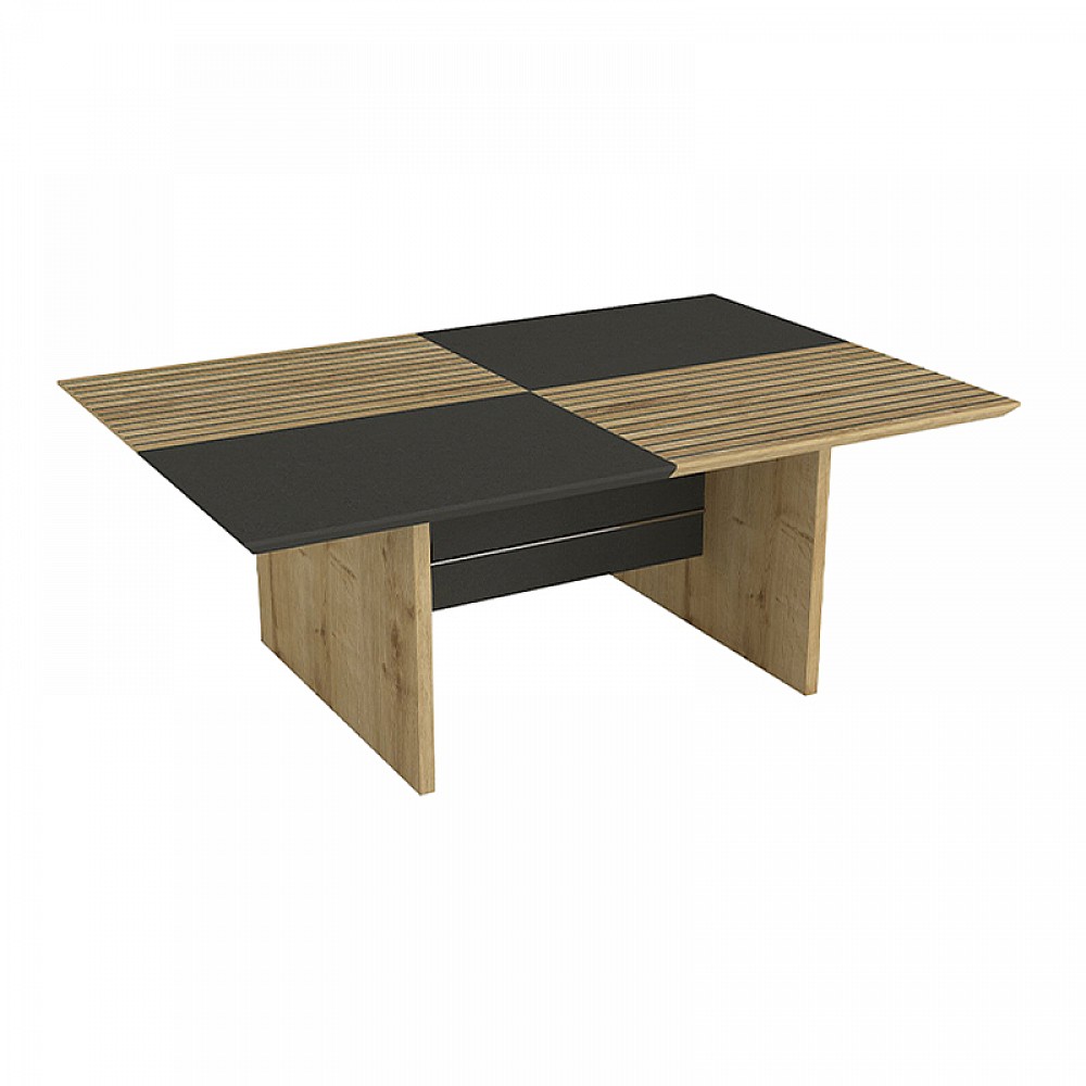 Τραπεζάκι σαλονιού Venita Megapap χρώμα sapphire oak - ανθρακί 90x60x33,8εκ. Τραπεζάκι σαλονιού Venita Megapap χρώμα sapphire oak - ανθρακί 90x60x33,8εκ.
