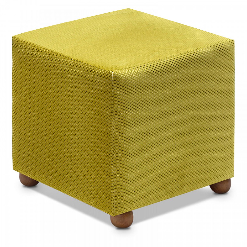 Σκαμπώ Ranma Megapap υφασμάτινο χρώμα λαδί 40x40x40εκ. Σκαμπώ Ranma Megapap υφασμάτινο χρώμα λαδί 40x40x40εκ.