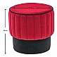 Σκαμπώ Rose Megapap βελούδινο χρώμα κόκκινο 40x40x40εκ. Σκαμπώ Rose Megapap βελούδινο χρώμα κόκκινο 40x40x40εκ.