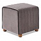 Σκαμπώ Mona Megapap βελούδινο χρώμα γκρι 40x40x40εκ. Σκαμπώ Mona Megapap βελούδινο χρώμα γκρι 40x40x40εκ.