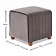 Σκαμπώ Mona Megapap βελούδινο χρώμα γκρι 40x40x40εκ. Σκαμπώ Mona Megapap βελούδινο χρώμα γκρι 40x40x40εκ.
