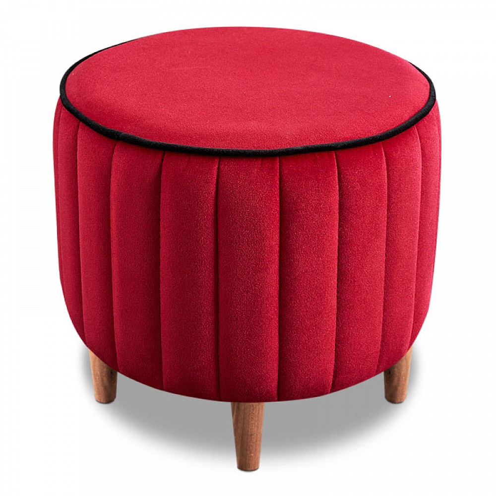 Σκαμπώ Lindy Megapap βελούδινο χρώμα κόκκινο 40x40x40εκ. Σκαμπώ Lindy Megapap βελούδινο χρώμα κόκκινο 40x40x40εκ.