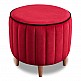 Σκαμπώ Lindy Megapap βελούδινο χρώμα κόκκινο 40x40x40εκ. Σκαμπώ Lindy Megapap βελούδινο χρώμα κόκκινο 40x40x40εκ.
