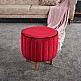 Σκαμπώ Lindy Megapap βελούδινο χρώμα κόκκινο 40x40x40εκ. Σκαμπώ Lindy Megapap βελούδινο χρώμα κόκκινο 40x40x40εκ.