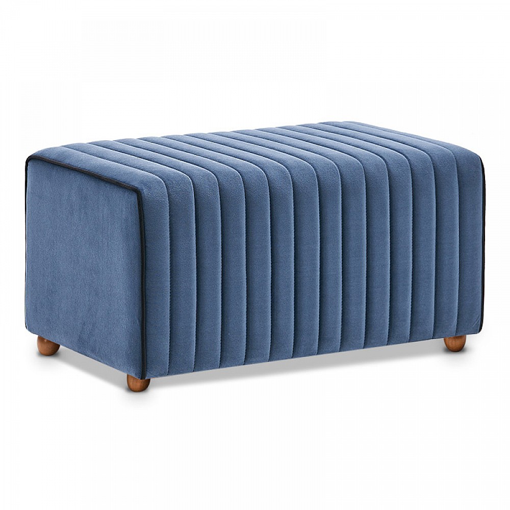 Σκαμπώ Mabel Megapap βελούδινο χρώμα μπλε 80x40x40εκ. Σκαμπώ Mabel Megapap βελούδινο χρώμα μπλε 80x40x40εκ.