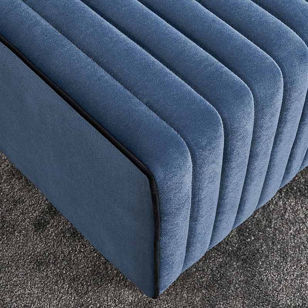 Σκαμπώ Mabel Megapap βελούδινο χρώμα μπλε 80x40x40εκ. Σκαμπώ Mabel Megapap βελούδινο χρώμα μπλε 80x40x40εκ.