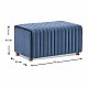 Σκαμπώ Mabel Megapap βελούδινο χρώμα μπλε 80x40x40εκ. Σκαμπώ Mabel Megapap βελούδινο χρώμα μπλε 80x40x40εκ.