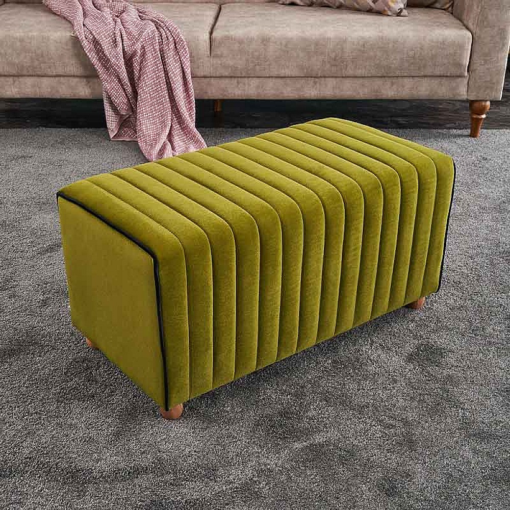 Σκαμπώ Mabel Megapap βελούδινο χρώμα πράσινο 80x40x40εκ. Σκαμπώ Mabel Megapap βελούδινο χρώμα πράσινο 80x40x40εκ.